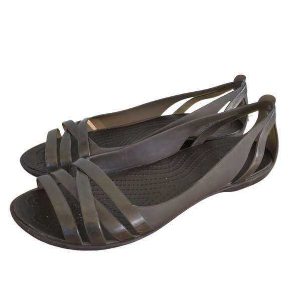 womens crocs isabella huarache ii flats